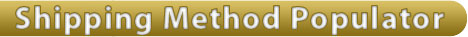 Shipping Method Populator